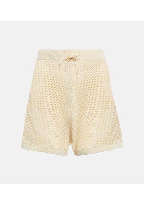 Nanushka Jael crochet cotton-blend shorts