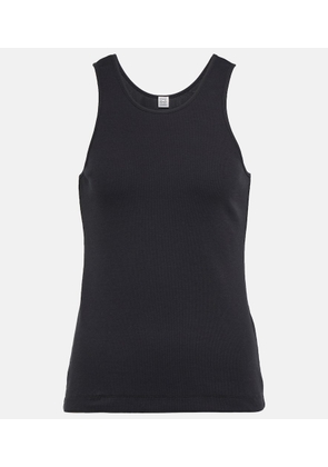 Toteme Ribbed-knit stretch-cotton tank top