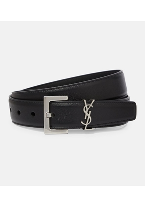 Saint Laurent Cassandre 30 leather belt