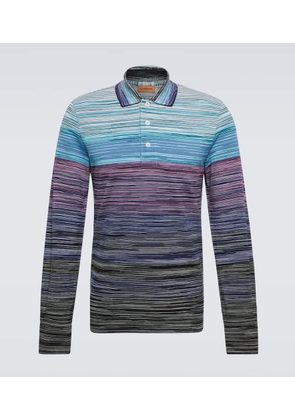 Missoni Striped cotton piqué polo sweater