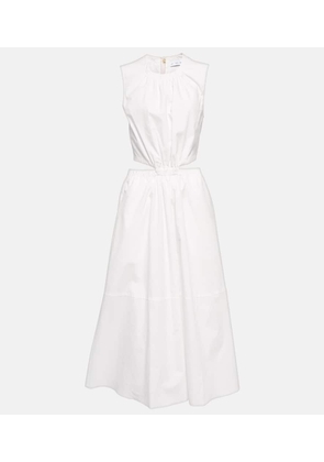 Proenza Schouler White Label cutout cotton midi dress