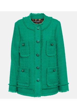 Dolce&Gabbana Embellished wool-blend jacket