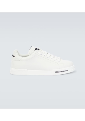 Dolce&Gabbana Logo leather sneakers