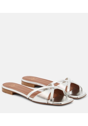 Malone Souliers Penn embossed leather slides