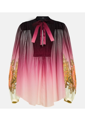 Etro Paisley silk georgette blouse
