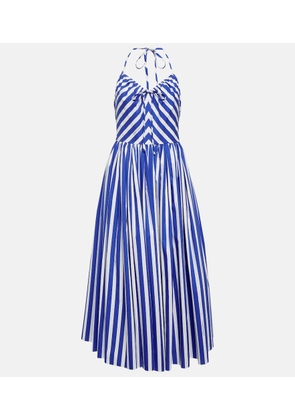 Dolce&Gabbana Portofino striped cotton midi dress