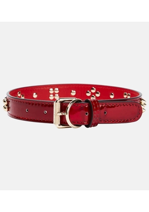 Christian Louboutin Loubicollar studded leather dog collar
