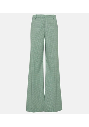 Etro Checked mid-rise wide-leg pants