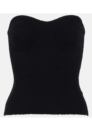 Wardrobe.NYC Ribbed-knit cotton-blend top