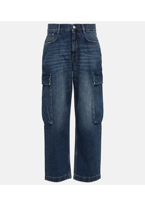 Stella McCartney High-rise cropped cargo jeans
