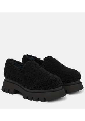 Dorothee Schumacher Furry Chic shearling platform loafers