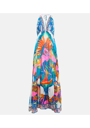 Camilla Embellished silk maxi dress