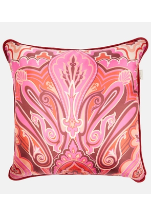 Etro Paisley silk cushion