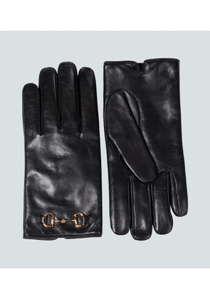 Gucci Horsebit leather gloves