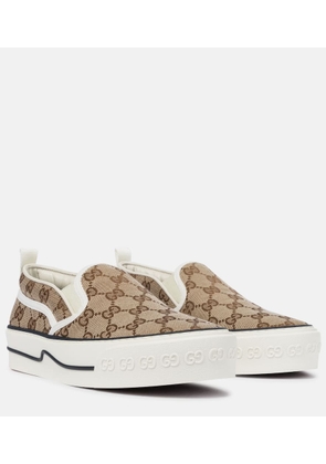 Gucci Gucci Tennis 1977 canvas slip-on sneakers