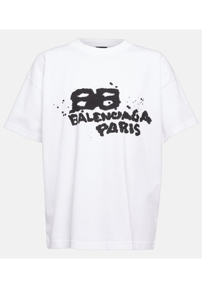 Balenciaga Oversized logo cotton T-shirt