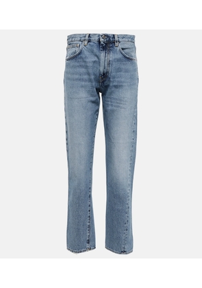 Toteme Mid-rise straight cropped jeans