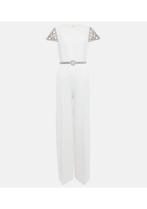 Elie Saab Crystal-embellished jumpsuit