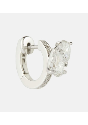 Repossi Serti Sur Vide 24kt white gold single earring with diamonds