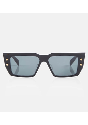 Balmain Logo-embossed square sunglasses