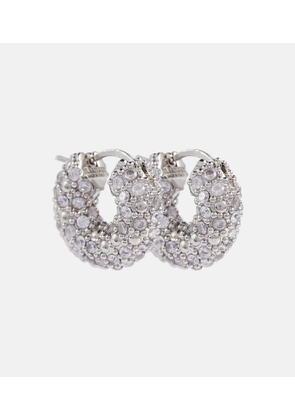 Jil Sander Crystal-embellished hoop earrings