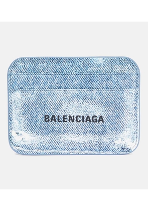 Balenciaga Printed leather card holder