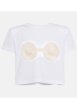 Magda Butrym Embroidered cotton T-shirt