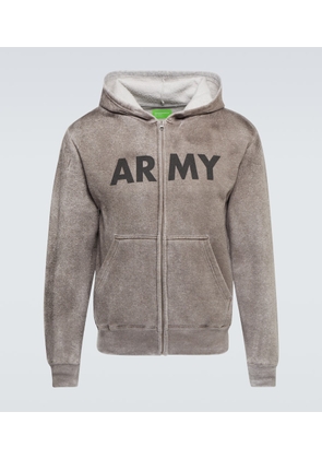 NotSoNormal Army cotton jersey hoodie