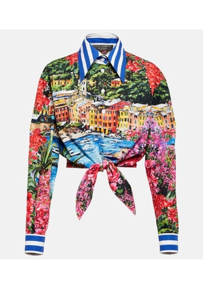 Dolce&Gabbana Portofino printed cotton jersey T-shirt