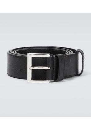 Prada Logo Saffiano leather belt