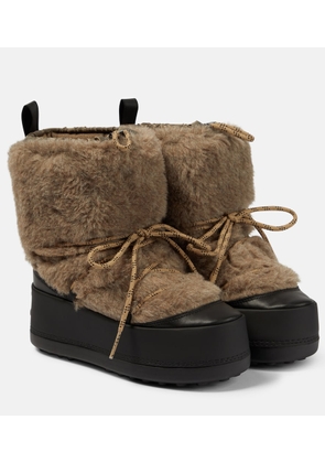 Max Mara Teddy shearling ankle boots