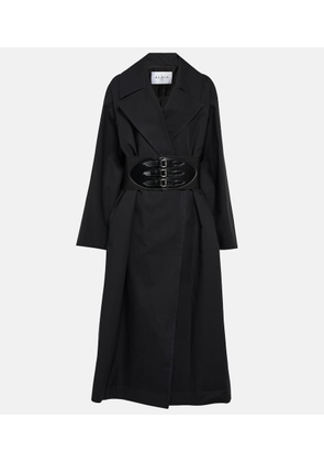 Alaïa Belted cotton-blend coat