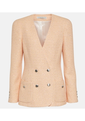 Alessandra Rich Bouclé cotton-blend jacket