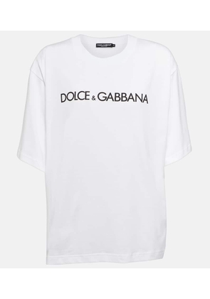 Dolce&Gabbana DG cropped cotton jersey T-shirt