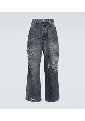 Balenciaga Distressed wide-leg jeans