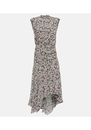 Veronica Beard Anuli floral silk midi dress