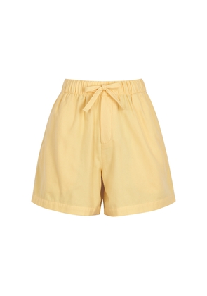Tekla Unisex Flannel Pyjama Shorts - Yellow - M