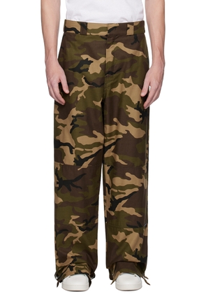 Palm Angels Green Sartorial Trousers