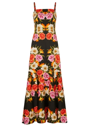 Borgo DE Nor Jalisa Floral-print Cotton Maxi Dress - Black - 6