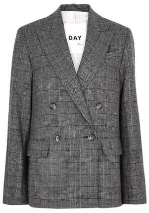 Day Birger ET Mikkelsen Cohen Checked Wool-blend Blazer - Grey - 34 (UK6 / XS)