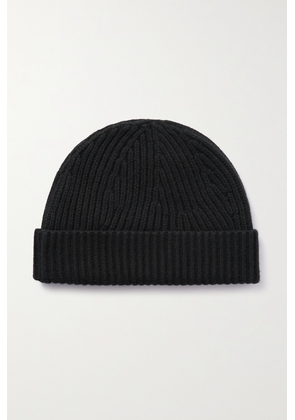 Joseph - Ribbed Cotton, Wool And Cashmere-blend Beanie - Black - One size