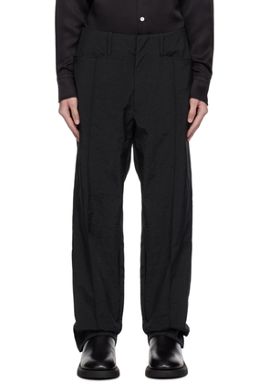 Factor's Black Pinched Seam Trousers
