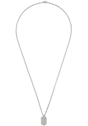 IN GOLD WE TRUST PARIS Silver Price Tag Necklace