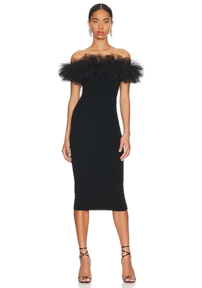 Autumn Cashmere Tulle off-the-shoulder Dress in Black. Size L, S.