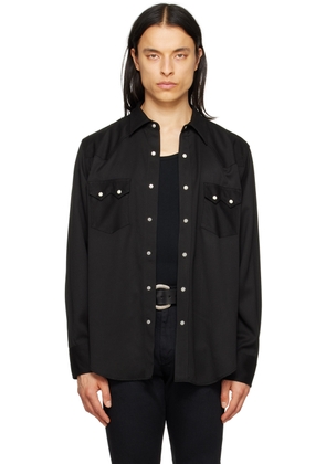 The Letters Black Western Shirt
