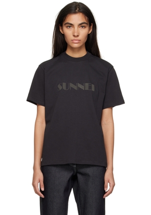 SUNNEI Black Printed T-Shirt