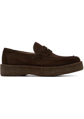 VINNY's Brown Strap Loafers