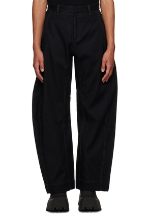Dion Lee Black Arch Trousers