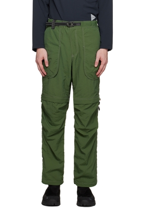 and wander Green Two-Way Trousers