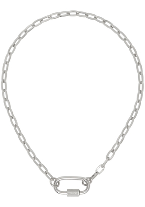 IN GOLD WE TRUST PARIS Silver Cable Chain Necklace